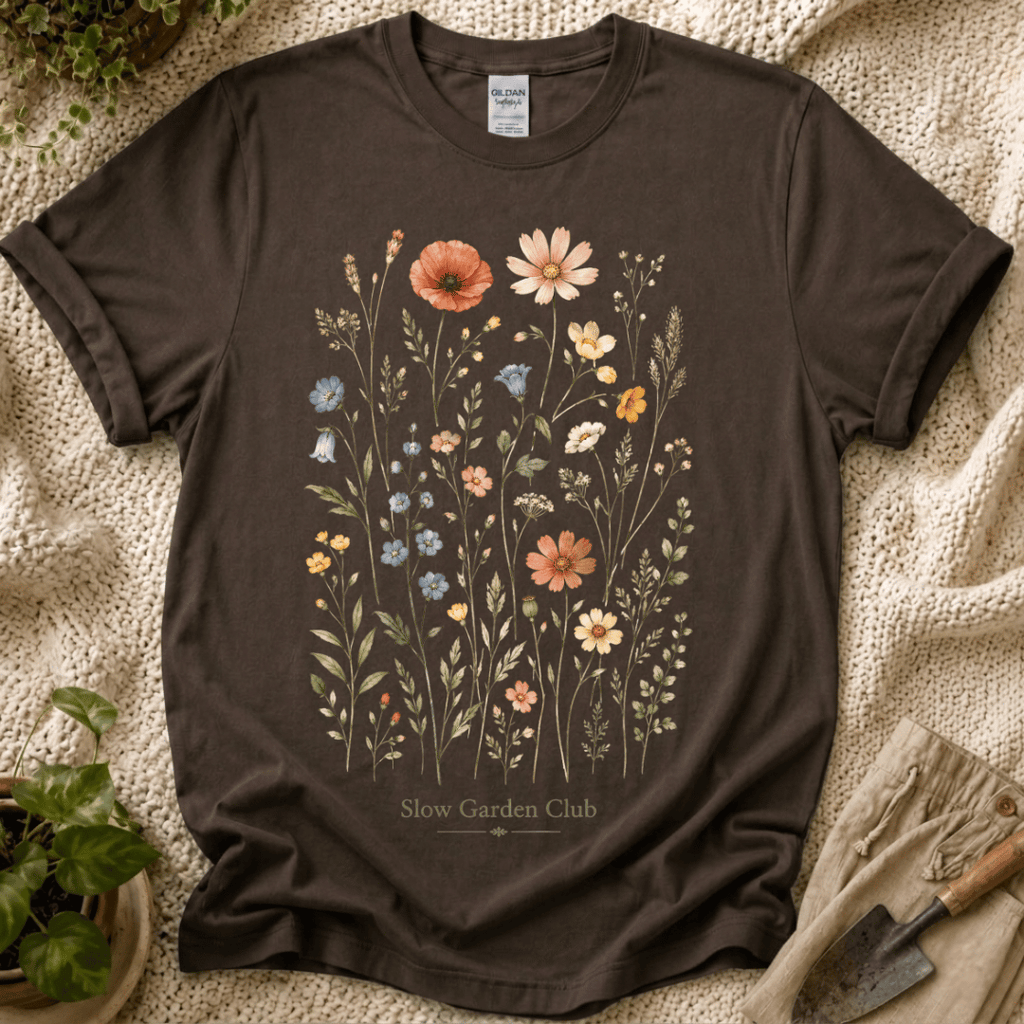 Wildflower Collection Botanical Garden T-Shirt by Zen & Zucchinis Slow Garden Club