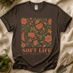 Soft Life Society Red Flower T-Shirt by Zen & Zucchinis Slow Garden Club