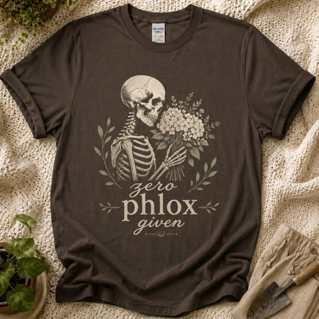 Zero Phlox Given Skeleton Flower T-Shirt by Zen & Zucchinis Slow Garden Club