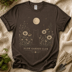 Cozy Botanical Garden Cat T-Shirt by Zen & Zucchinis Slow Garden Club