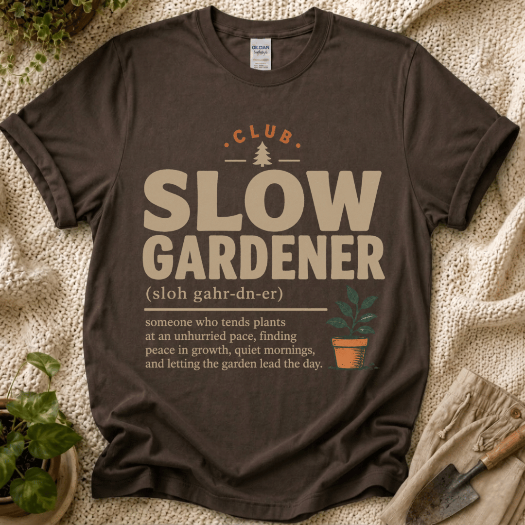 Slow Gardener Definition T-Shirt by Zen & Zucchinis Slow Garden Club