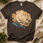 Blush Peony Flower Bloom T-Shirt by Zen & Zucchinis Slow Garden Club