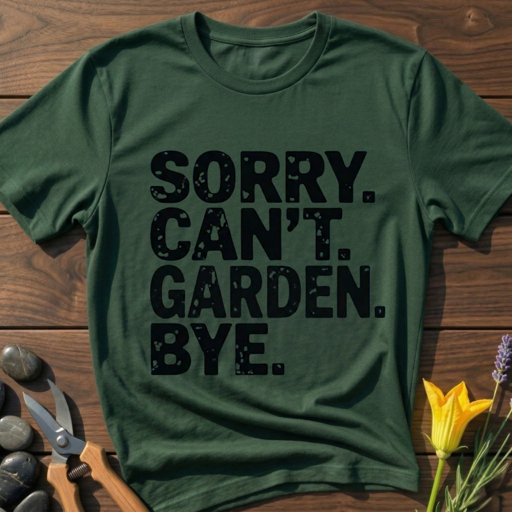Sorry Can't Garden T-Shirt