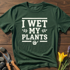 I wet my Plants T-Shirt - botanical nature graphic t-shirt, minimalist design, unisex tee”