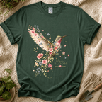 Hummingbird Moment Slow Bloom Garden T-Shirt by Zen & Zucchinis Slow Garden Club