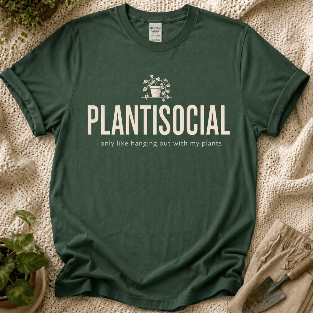 Plantisocial T-Shirt by Zen & Zucchinis Slow Garden Club
