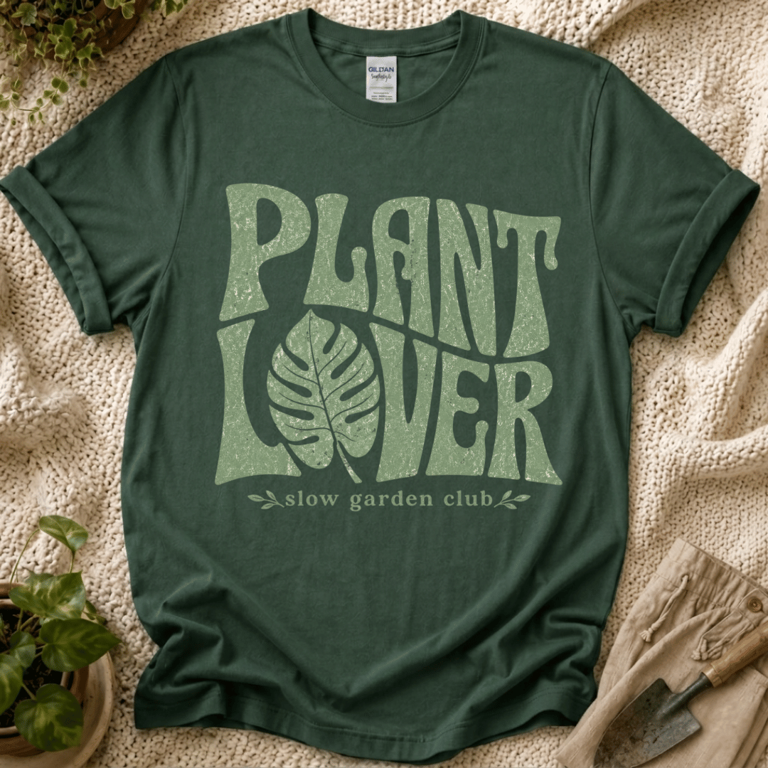 Plant Lover Monstera Leaf T-Shirt by Zen & Zucchinis Slow Garden Club