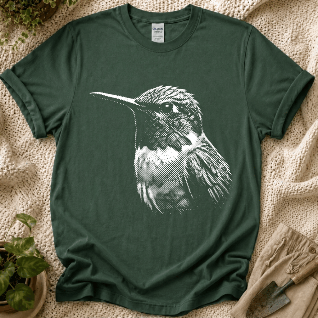 Quiet Hummingbird Garden T-Shirt by Zen & Zucchinis Slow Garden Club