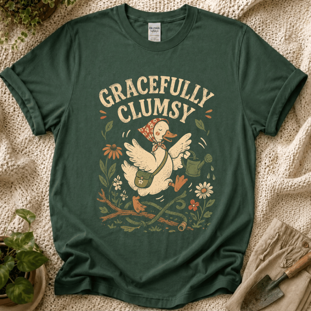 Gracefully Clumsy Garden Goose T-Shirt