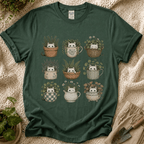 Kitties in Flower Pots T-Shirt by Zen & Zucchinis Slow Garden Club