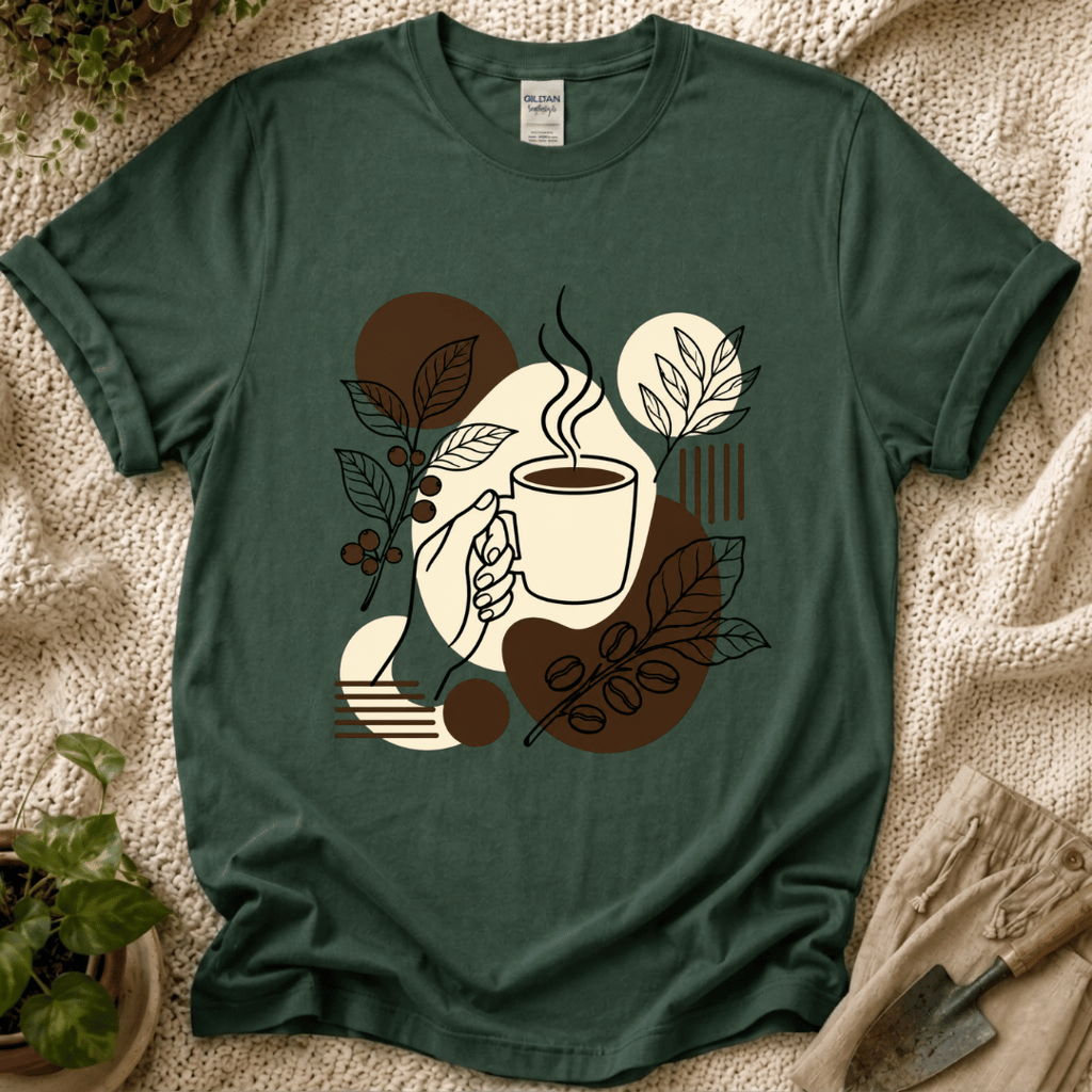 Boho Coffee T-Shirt by Zen & Zucchinis Slow Garden Club