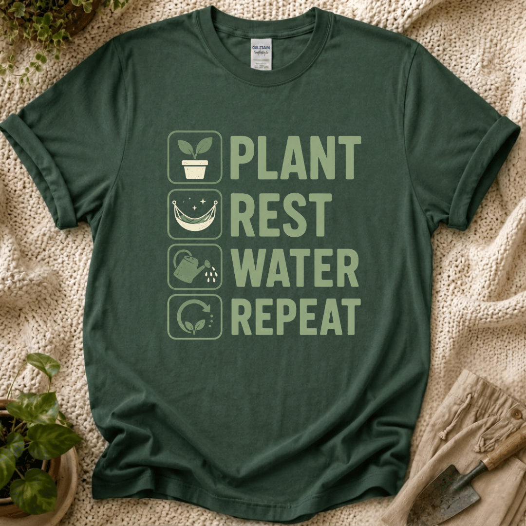 Plant Rest Water Repeat T-Shirt