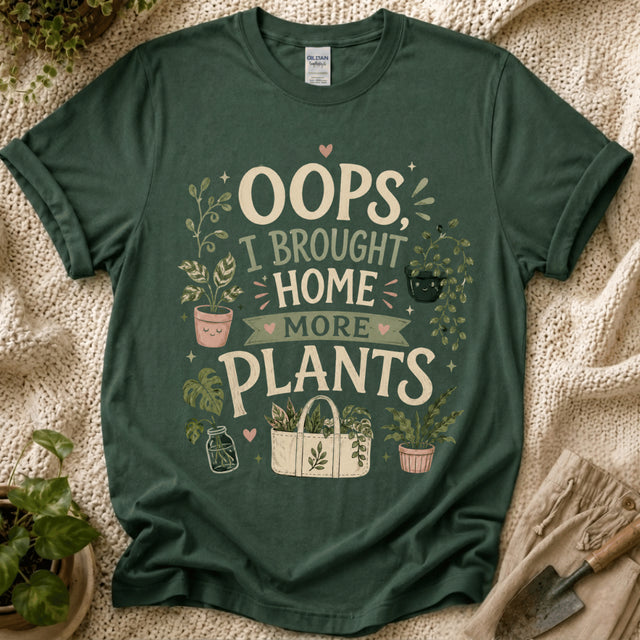 Oops I Brought Home More Plants T-Shirt - Zen & Zucchinis garden graphic tee