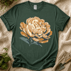 Blush Peony Flower Bloom T-Shirt by Zen & Zucchinis Slow Garden Club