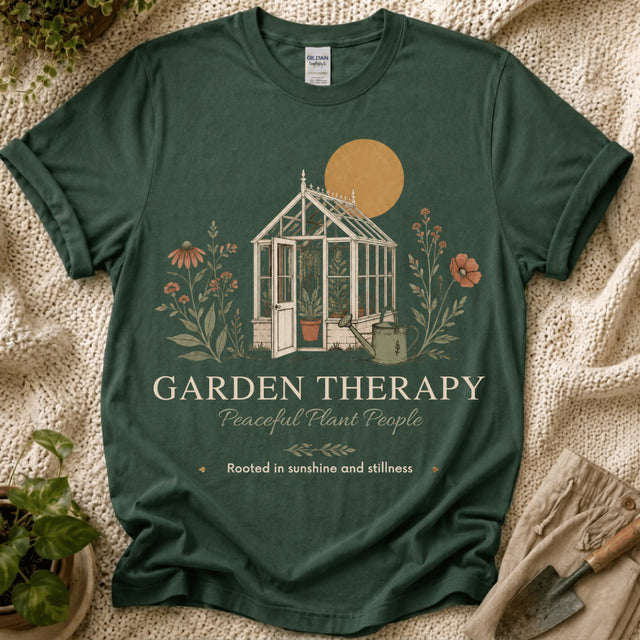 Garden Therapy T-Shirt by Zen & Zucchinis Slow Garden Club