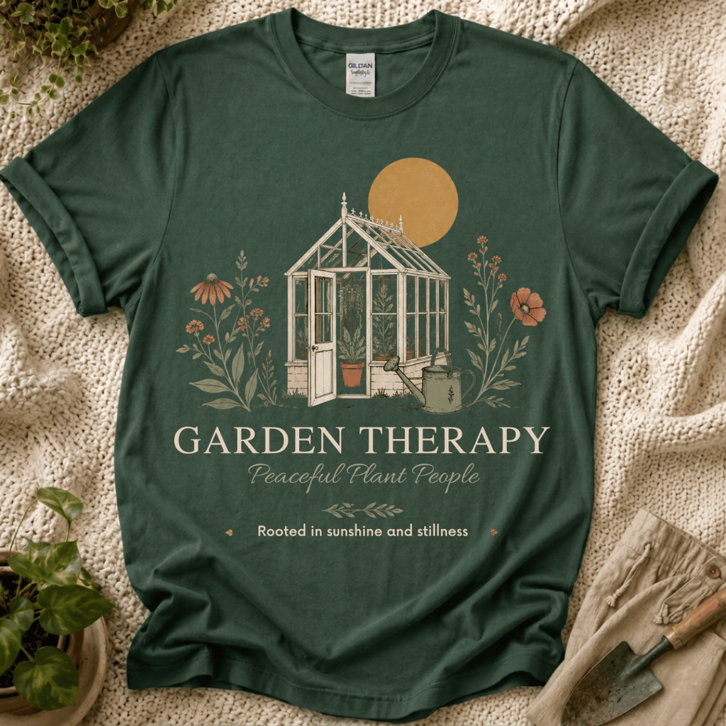 Garden Therapy T-Shirt by Zen & Zucchinis Slow Garden Club