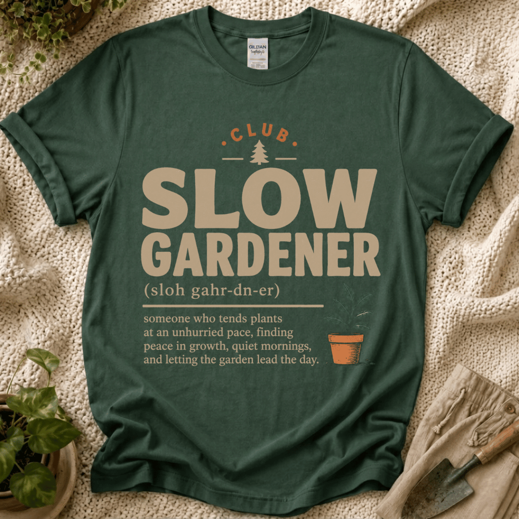 Slow Gardener Definition T-Shirt by Zen & Zucchinis Slow Garden Club