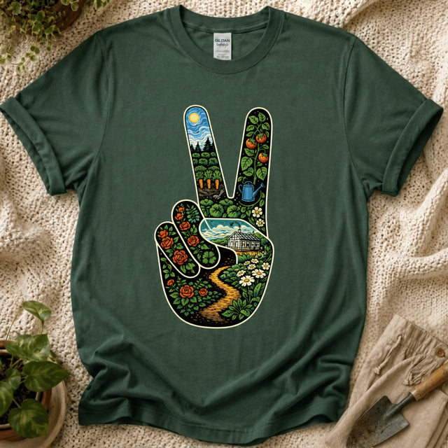Garden Peace T-Shirt - Zen & Zucchinis garden graphic tee