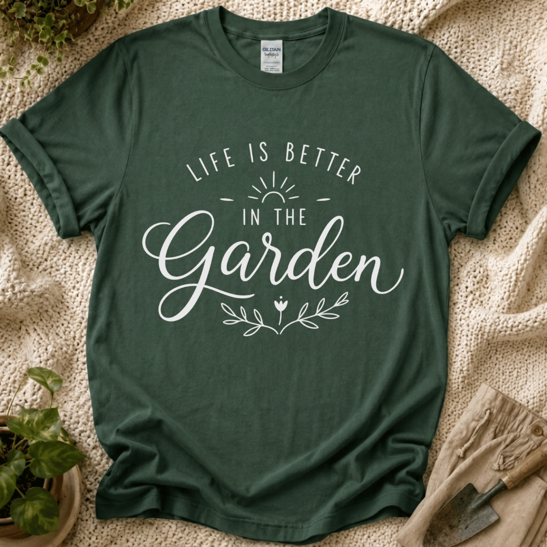 Life Is Better In The Garden T-Shirt - Zen & Zucchinis garden graphic tee