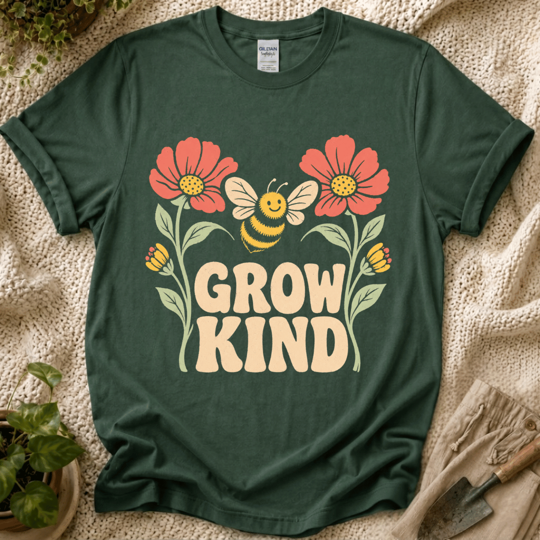 Grow Kind Flower Bee T-Shirt