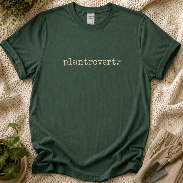 Plantrovert Minimal T-Shirt by Zen & Zucchinis Slow Garden Club