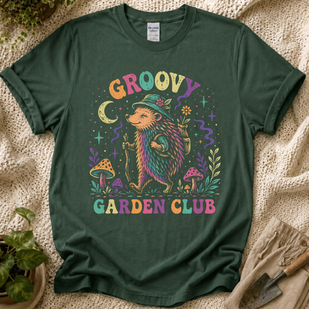 Grovy Hedgehog Garden Club T-Shirt