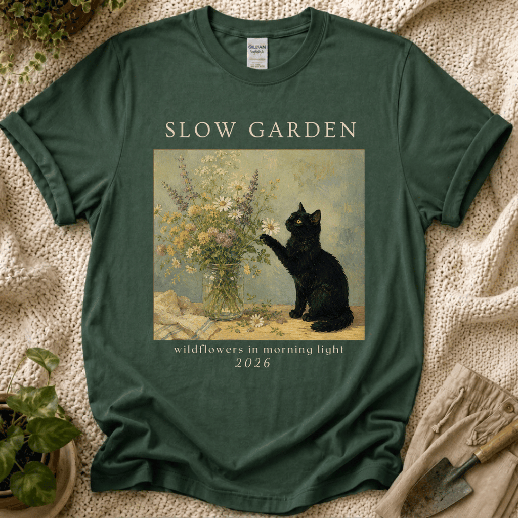 Wildflowers in Morning Light T-Shirt by Zen & Zucchinis Slow Garden Club