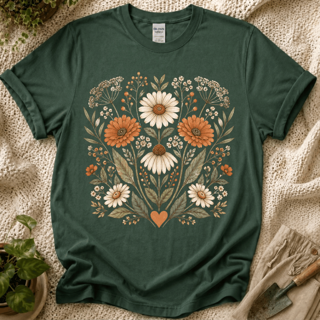 Garden Heart Bloom T-Shirt