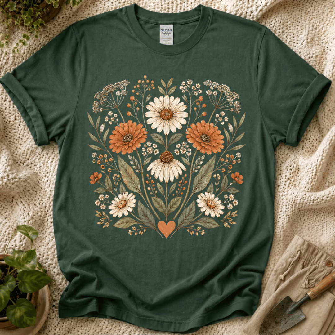 Garden Heart Bloom T-Shirt