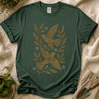 Botanical Birds T-Shirt by Zen & Zucchinis Slow Garden Club