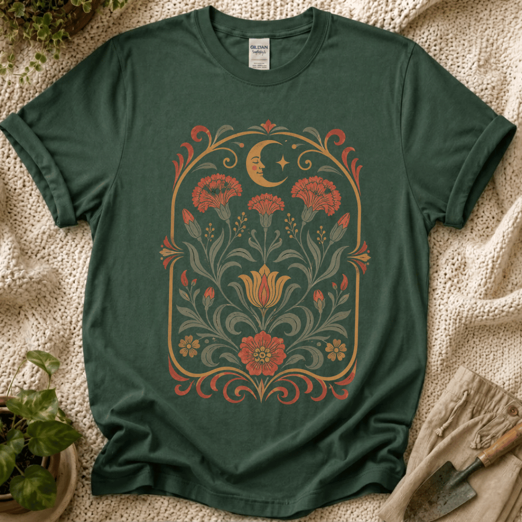 Celestial Folk Garden Sun Floral T-Shirt