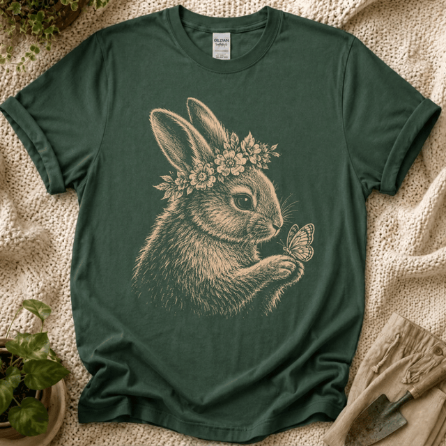 Wildflower Slow Garden Bunny T-Shirt by Zen & Zucchinis Slow Garden Club