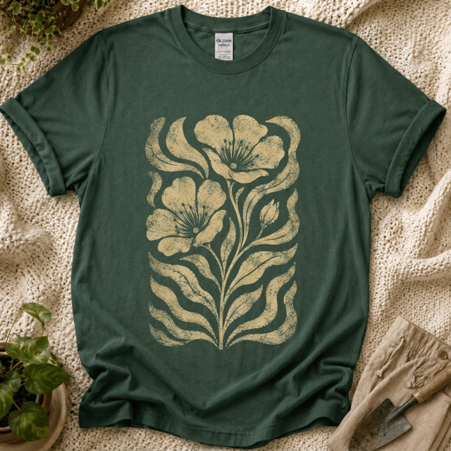 Vintage Botanical Bloom T-Shirt by Zen & Zucchinis Slow Garden Club