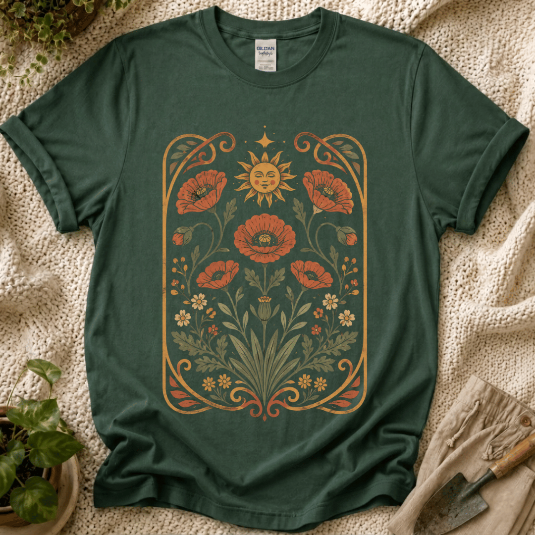 Wildflower Garden T-Shirt by Zen & Zucchinis Slow Garden Club