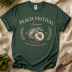 Peach Festival Summer Garden T-Shirt by Zen & Zucchinis Slow Garden Club