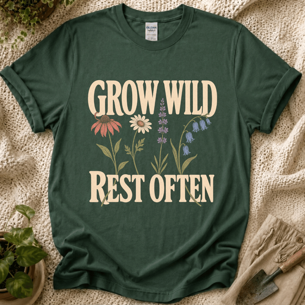 Grow Wild Rest Often Garden T-Shirt