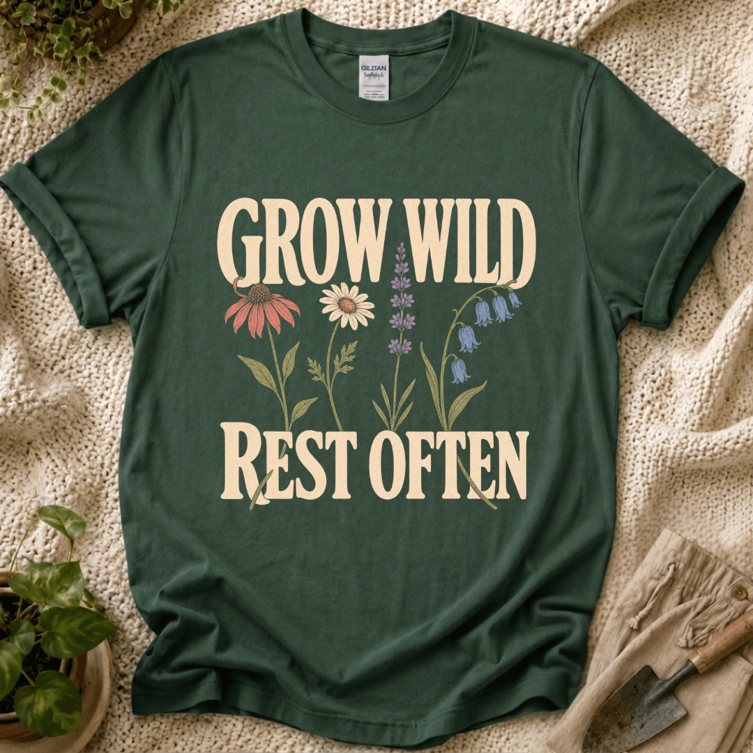 Grow Wild Rest Often Garden T-Shirt