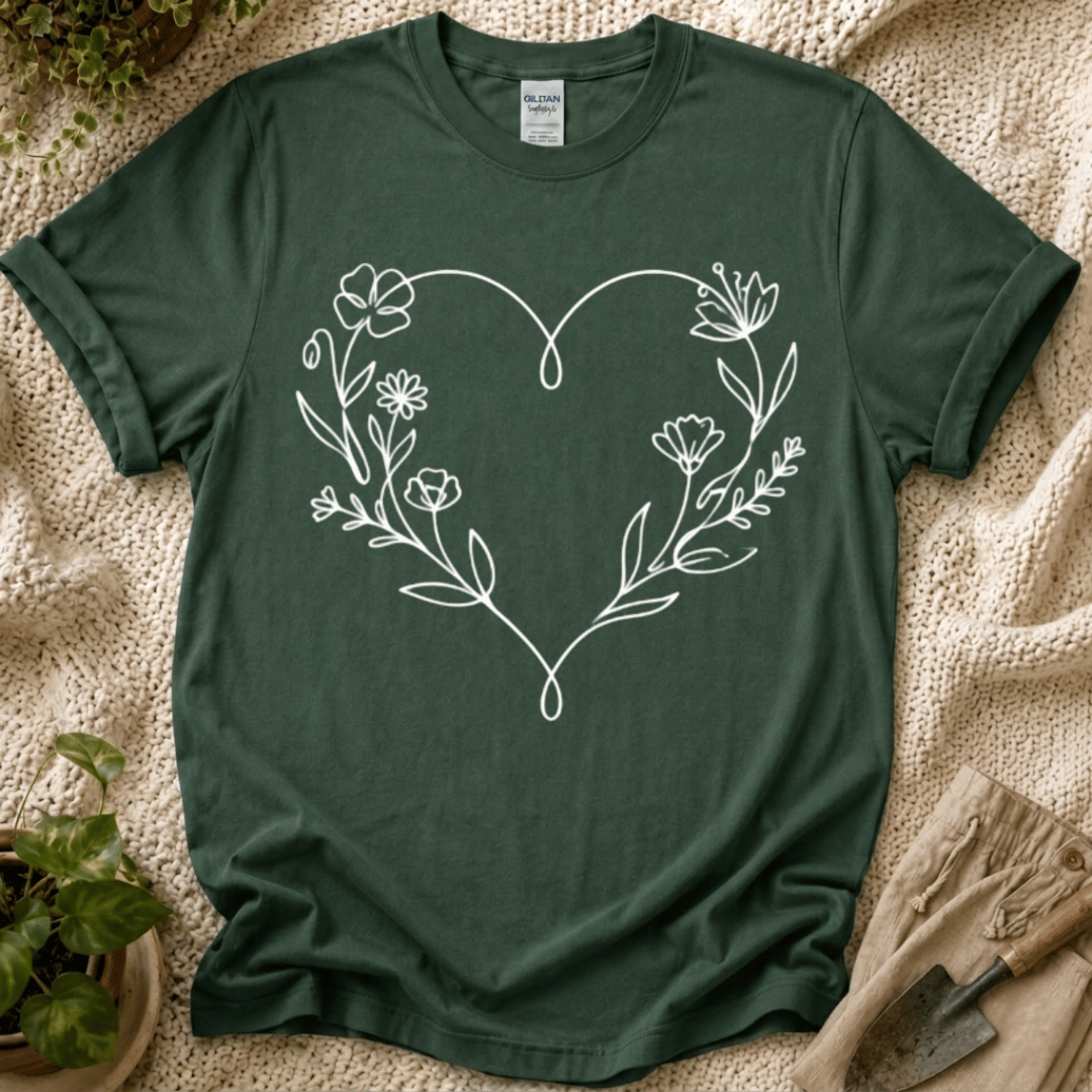 Flower Love T-Shirt by Zen & Zucchinis Slow Garden Club