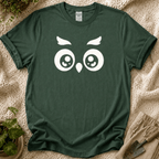 Cute Owl Gaze T-Shirt by Zen & Zucchinis Slow Garden Club