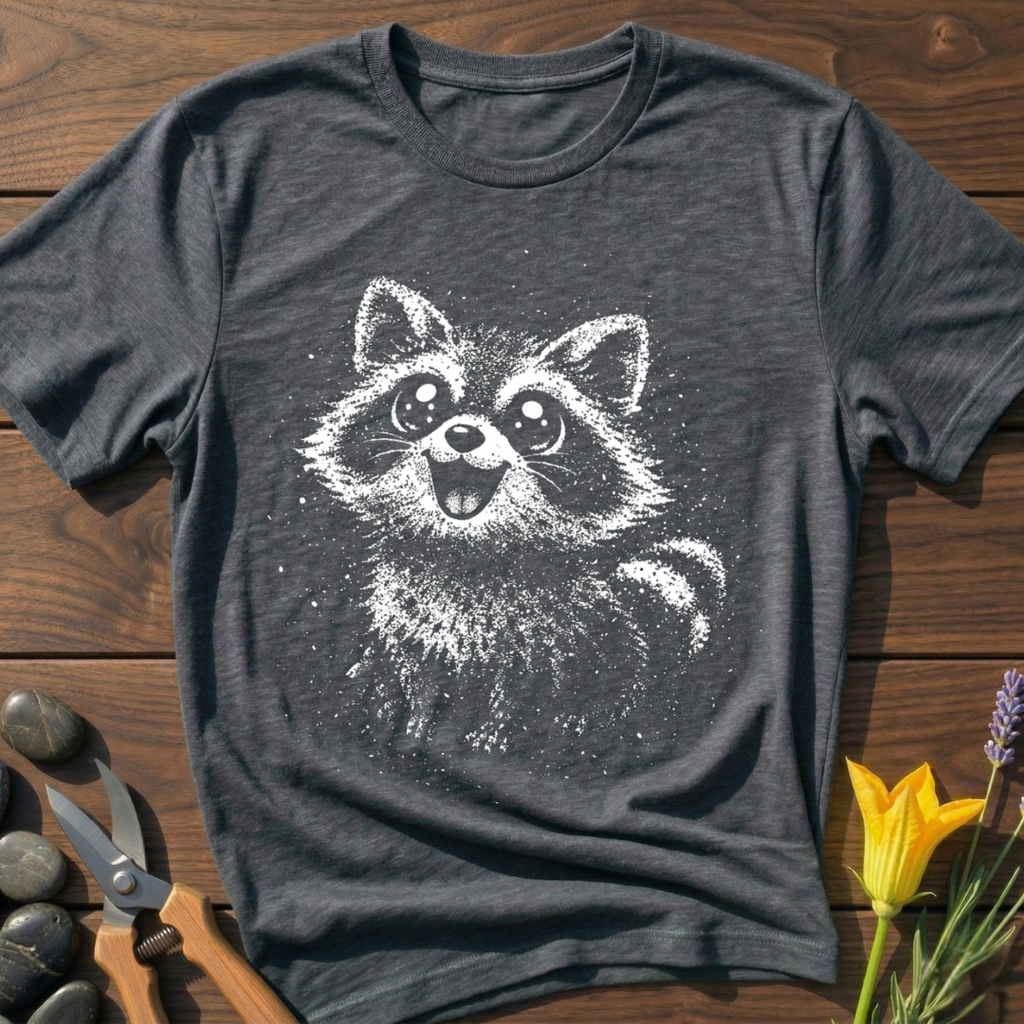 Racoon Happy T-Shirt