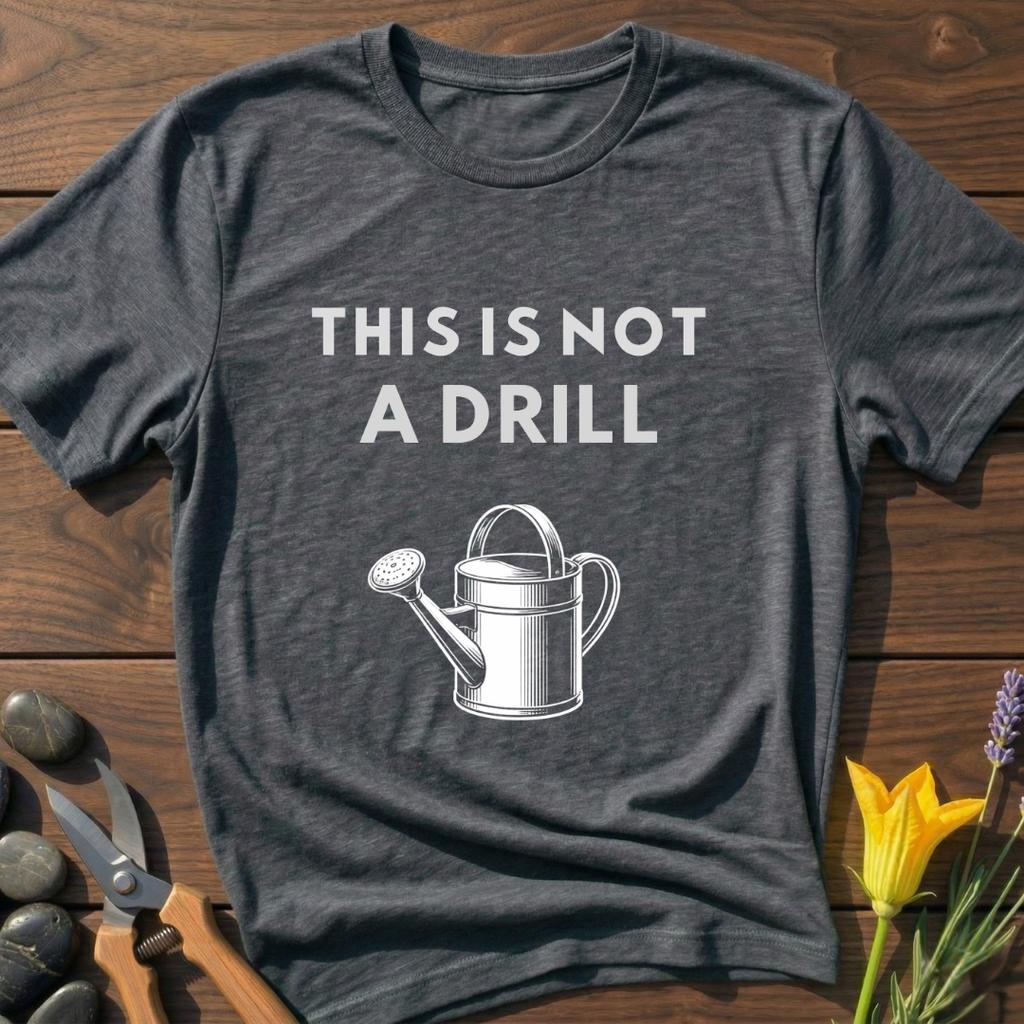 Not a Drill Watering Can T-Shirt