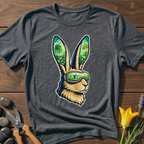 Plant Bunny T-Shirt - botanical nature graphic t-shirt, minimalist design, unisex tee”