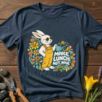 Make Lunch Not War T-Shirt - botanical nature graphic t-shirt, minimalist design, unisex tee for Nature Lovers, Garnder, Farmer, Plant Lovers