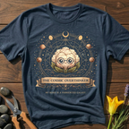 Cosmic Overthinker Cauliflower T-Shirt - botanical nature graphic t-shirt, minimalist design, unisex tee for Nature Lovers, Garnder, Farmer, Plant Lovers