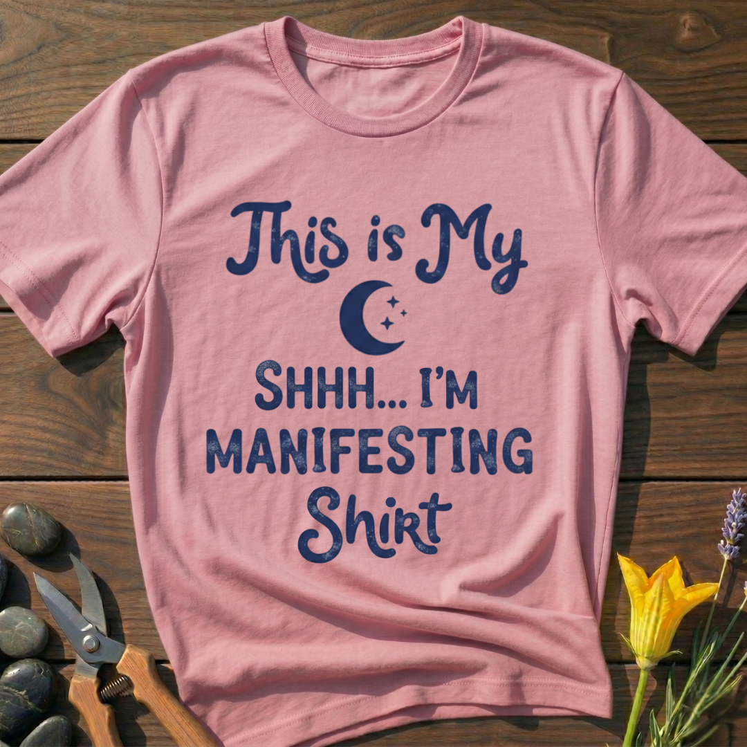 My Manifesting T-Shirt - botanical nature graphic t-shirt, minimalist design, unisex tee for Nature Lovers, Garnder, Farmer, Plant Lovers