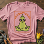 Zensational Zucchini T-Shirt - botanical nature graphic t-shirt, minimalist design, unisex tee for Nature Lovers, Garnder, Farmer, Plant Lovers