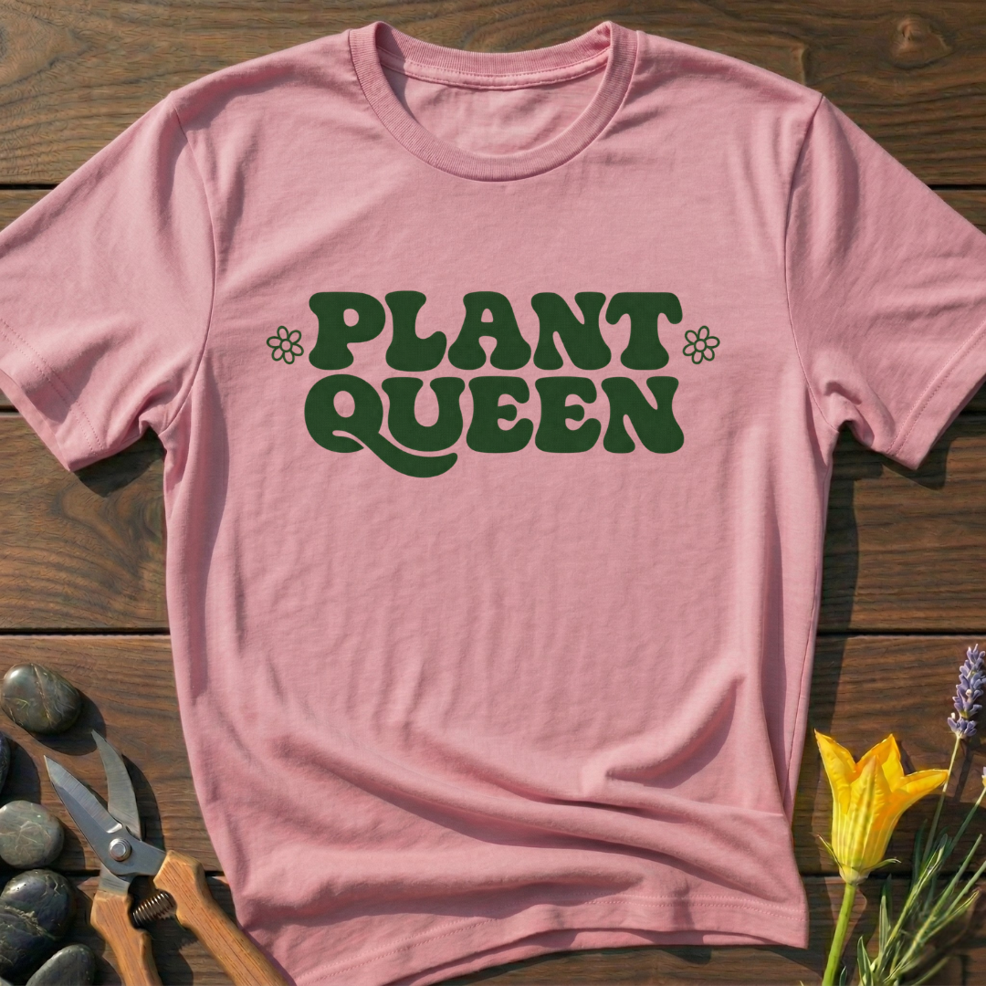 Plant Queen T-Shirt - botanical nature graphic t-shirt, minimalist design, unisex tee”