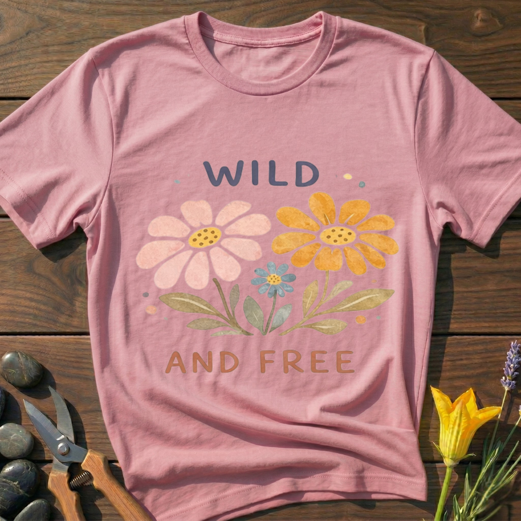 Wild and Free Flower T-Shirt