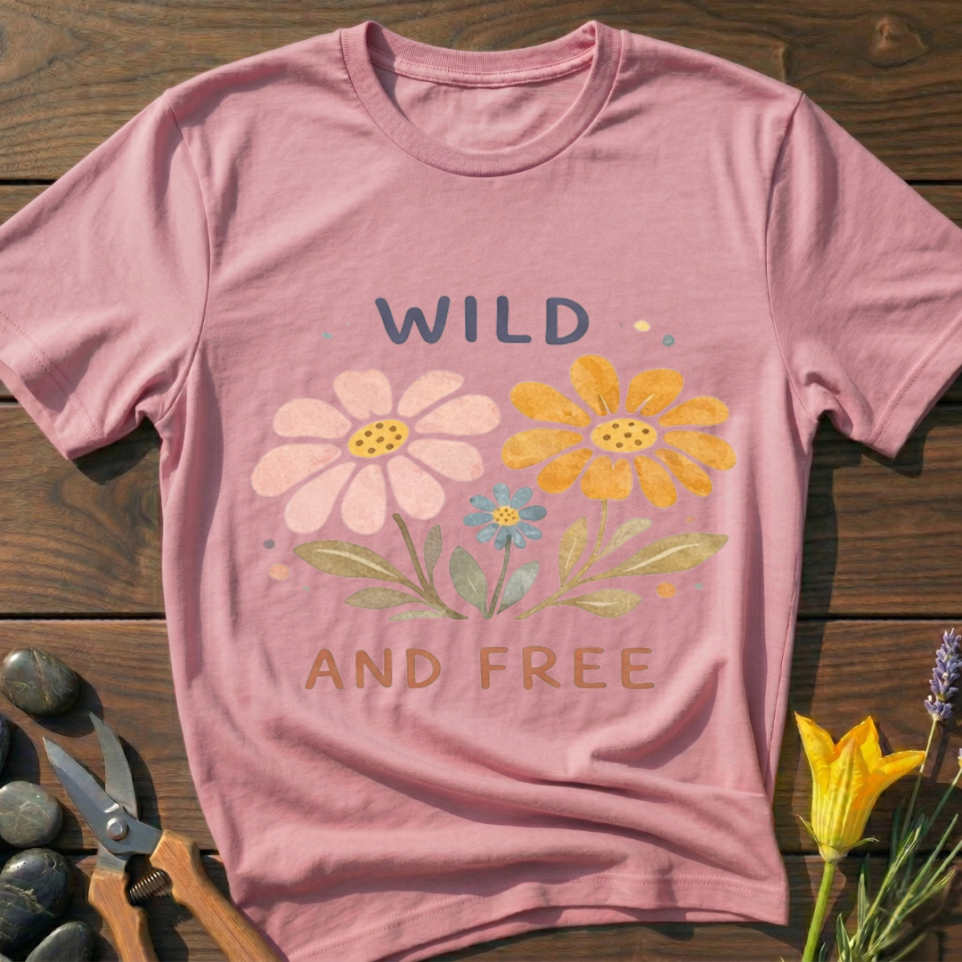 Wild and Free Flower T-Shirt