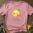 Easy Peasy Lemon T-Shirt - botanical nature graphic t-shirt, minimalist design, unisex tee for Nature Lovers, Garnder, Farmer, Plant Lovers